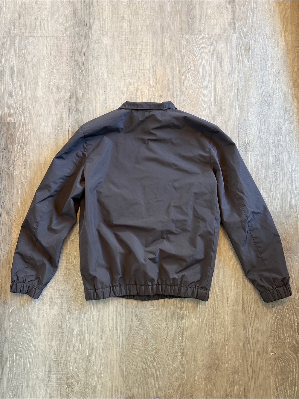 Zara Technical Bomber Harrington Jacket Dark Mink Brown Women's Size M - Picture 6 of 7